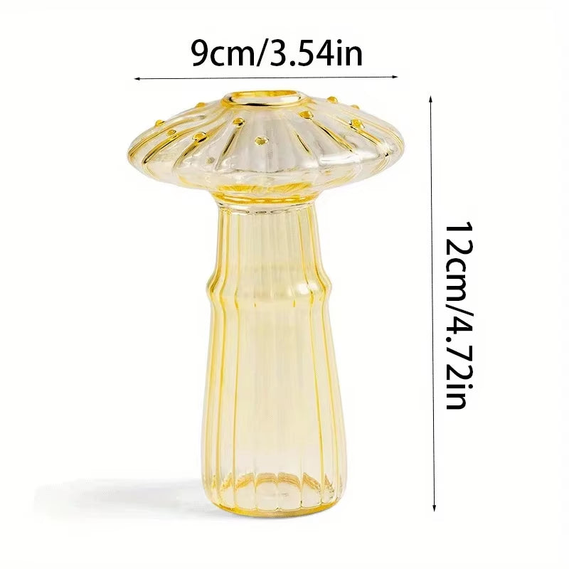 Glass Modern Mushroom Vase
