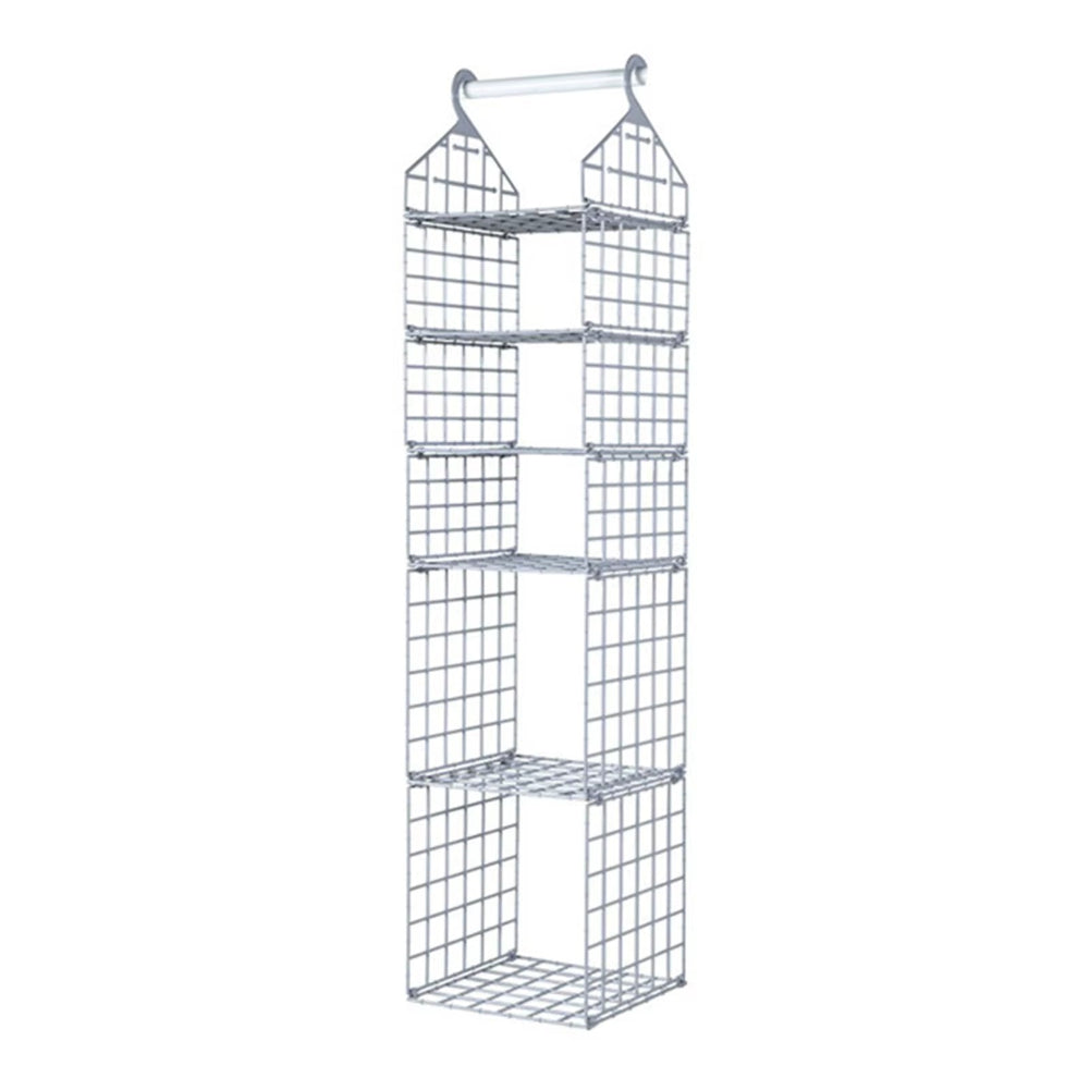 ClosetMax™ Foldable Hanging Organizer – Multi-Tier Space Saver for Pajamas, Coats, Sweaters & More