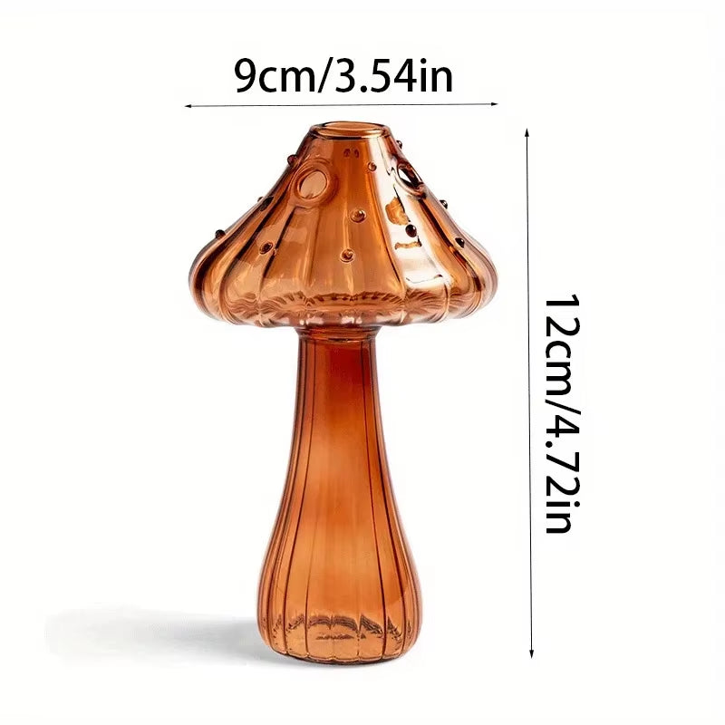 Glass Modern Mushroom Vase