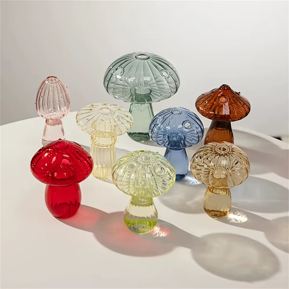 Glass Modern Mushroom Vase